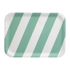 Plateau Checks & Stripes 20x27 cm, Mint