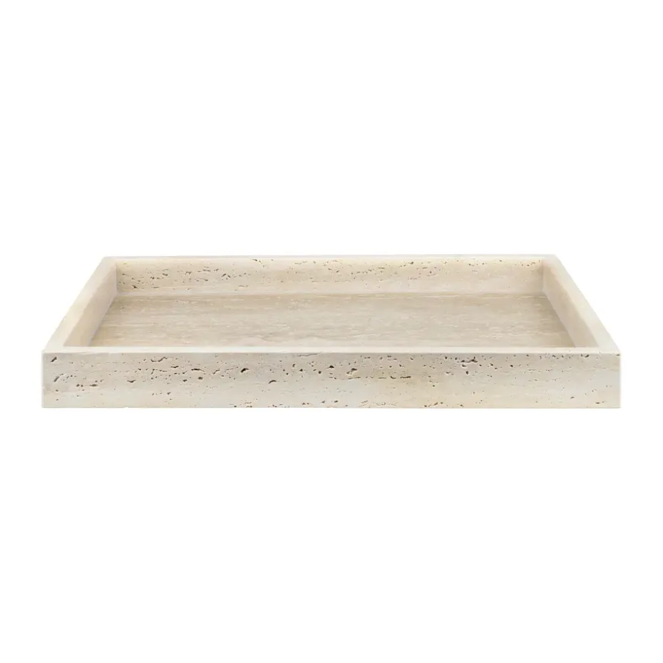 Plateau décoratif Travertine 30x40 cm, Linen