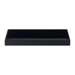 Plateau de décoration laqué Lux 38x19x3,5 cm, Black