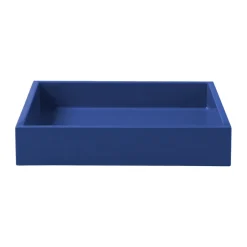 Plateau de décoration laqué Lux 19x19x3,5 cm, Ultramarin