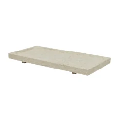 Plateau en marbre Savi 14x30 cm, Beige