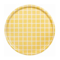 Plateau Kristina Ø38 cm, Jaune
