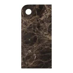 Plateau Marble large 18x38 cm, Brown