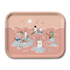 Plateau Moomin été 2022 Fiske 20x27 cm, Rose
