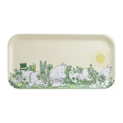 Plateau Moomin 22x43 cm, In the garden