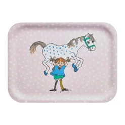 Plateau Pippi 20x27 cm, Pippi and the Horse