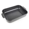 Plat en céramique Appolia 29,5x36 cm, Gris