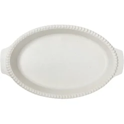 Plat à four Daria 35 cm, Cotton white