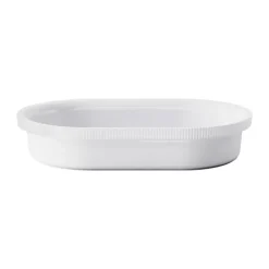 Plat à four ovale Bernadotte 20,1x31,6 cm, Blanc