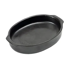 Plat à four Pure oval S, Black