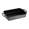 Plat à four Specialities Staub 30x20 cm, Gris graphite