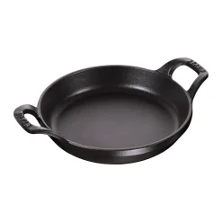 Plat à gratin rond Staub fonte Ø16 cm, Noir