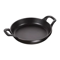 Plat à gratin rond Staub fonte Ø12 cm, Noir