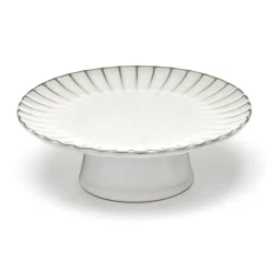 Plat à gâteau Inku M Ø21 cm, Blanc