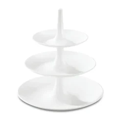 Plat à gâteau-présentoir à étages Babell L, Cotton white