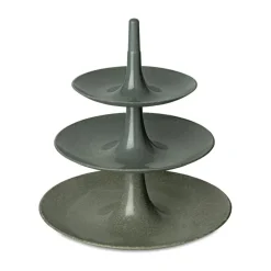 Plat à gâteau-présentoir à étages Babell L, Nature ash grey