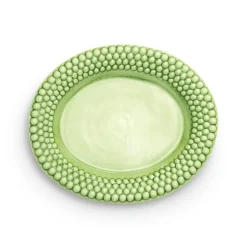 Plat ovale Bubbles 35 cm, Vert