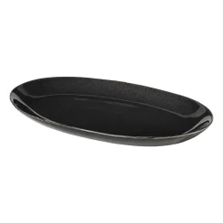 Plat oval Nordic Coal, 17x30 cm