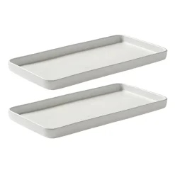 Plat Raw 18x34 cm Lot de 2, Arctic white
