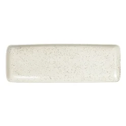 Plat rectangulaire Nordic Vanilla 12,5x35 cm, Cream with grains
