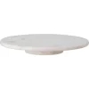 Plat à service Ellin Marbre Ø35,5 cm, Blanc