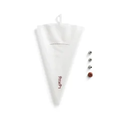 Poche à douille réutilisable avec 3 embouts Lékué, Transparent