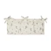 Poche de lit matelassée en satin Bluebell, 18x43 cm