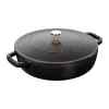 Poêle à frire en fonte Chistera Staub Ø24 cm, Noir