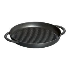 Poêle à griller Pure Staub fonte ronde noire, Ø26 cm