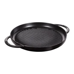 Poêle à griller Pure Staub fonte ronde noire, Ø30 cm