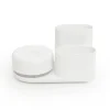 Pompe et rangement pour produits vaisselle large, Blanc