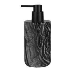 Pompe à savon Marble 17,5 cm, Noir-gris