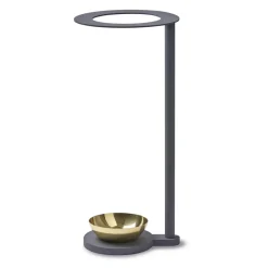 Porte-parapluie Monokel, gris - laiton