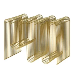 Porte-revues Curva, laiton