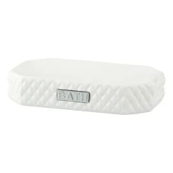 Porte-savon Marion 13,5x9 cm, White-silver
