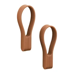 Porte-serviette magnétique Loop, lot de 2, Terracotta