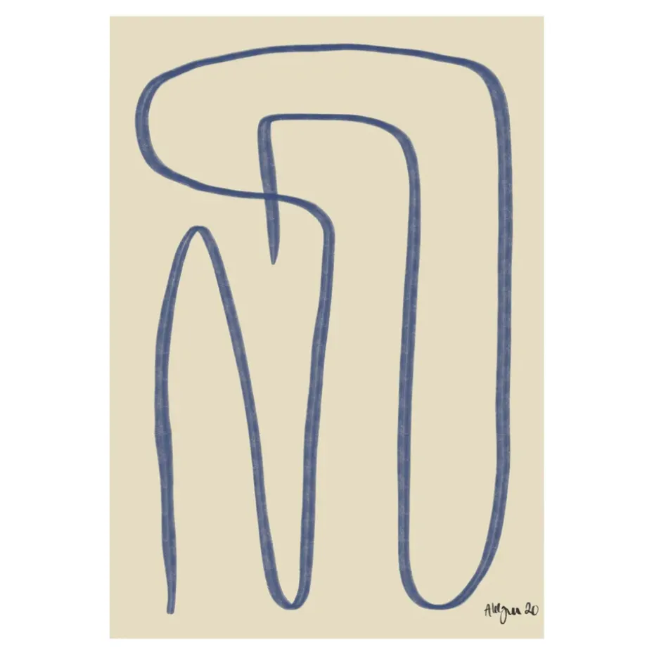 Poster Different Ways bleu, 50x70 cm