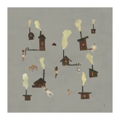 Poster Sauna, 50x50 cm