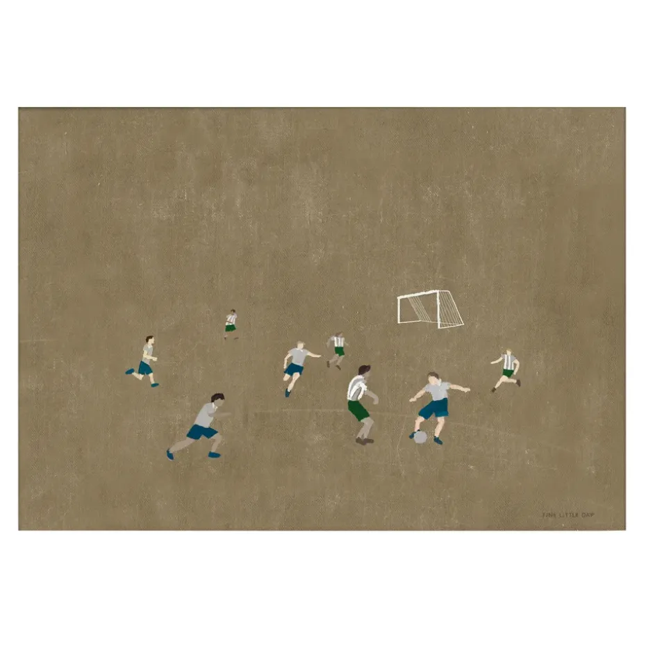 Poster Soccer 50x70 cm, Marron