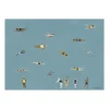 Poster Swimmers, Blue, 50x70 cm
