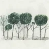 Poster Trees 50x70 cm, Noir- off white