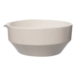 Pot avec bec verseur Ernst blanc nature, H9 cm Ø20 cm