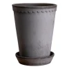 Pot haut Helena Ø14 cm, Gris