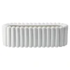 Pot de fleur Mist oval, White