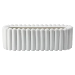 Pot de fleur Mist oval, White