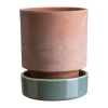 Pot Hoff, Ø14 cm, Raw Rosa-Misty Blue