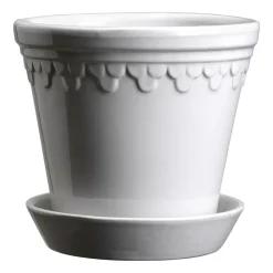 Pot vitré Københavner Ø12 cm, Mineral White