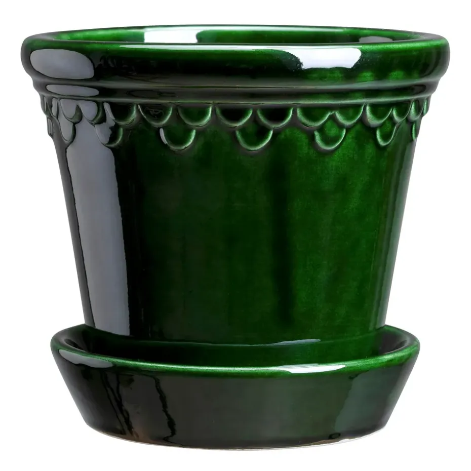 Pot vitré Københavner Ø12 cm, Vert