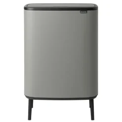 Poubelle Bo touch high 60 L, Mineral concrete grey