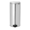 Poubelle à pédale New Icon 30 litres, Matt steel fingerprint proof